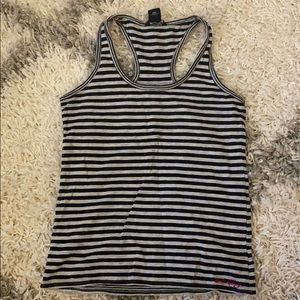Oakley striped racer back tank top